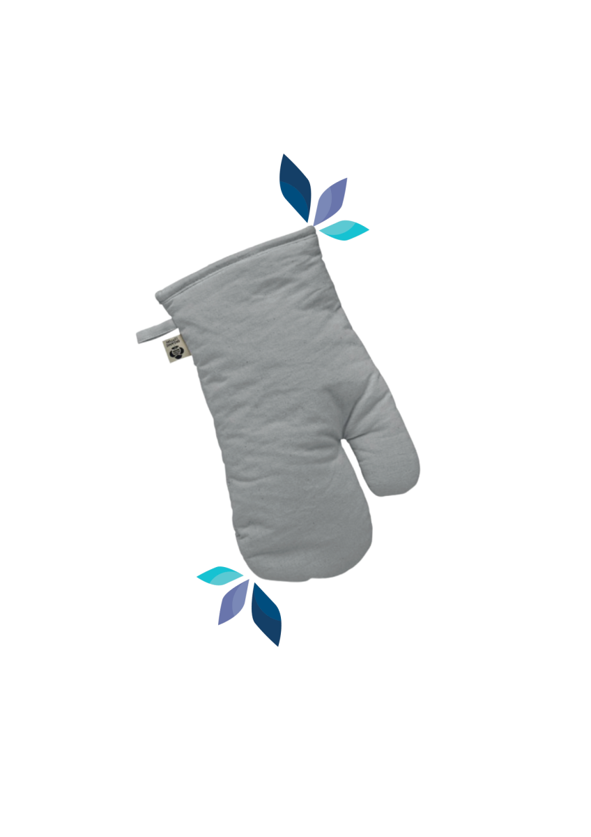 Gant de cuisine personnalisé pour entreprise-gris