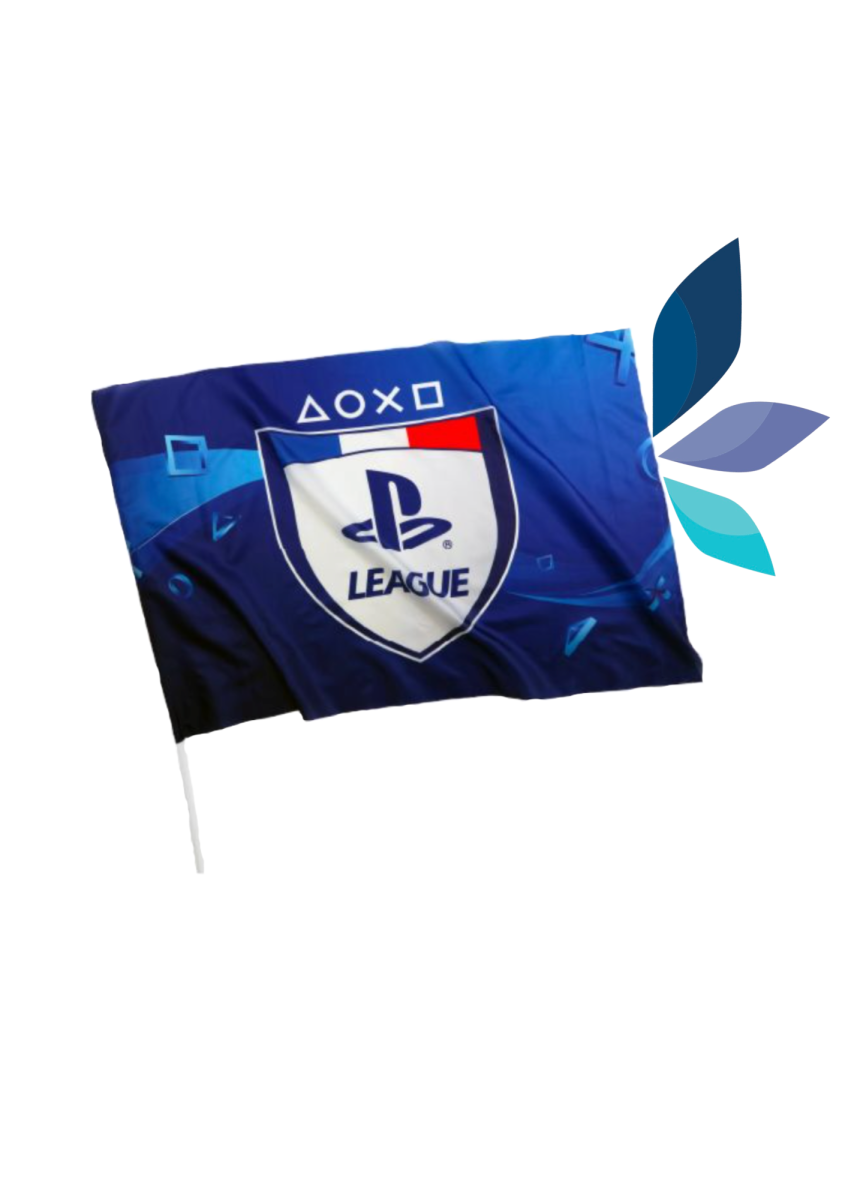 drapeau de supporter personnalisable logo entreprise