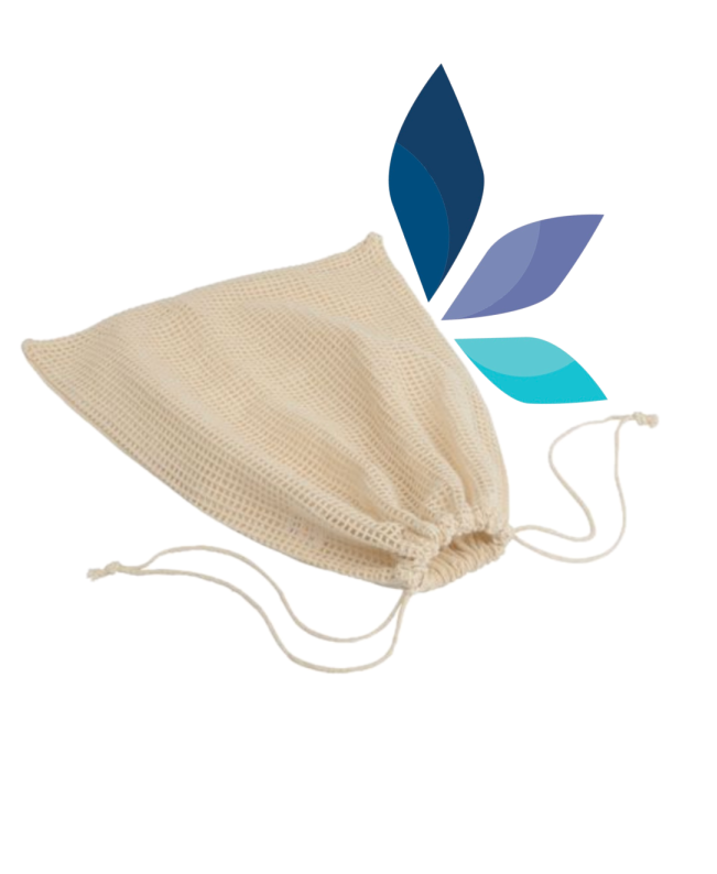 Sac à vrac en coton personnalisable, filet à légumes écologique à Lyon et réutilisable