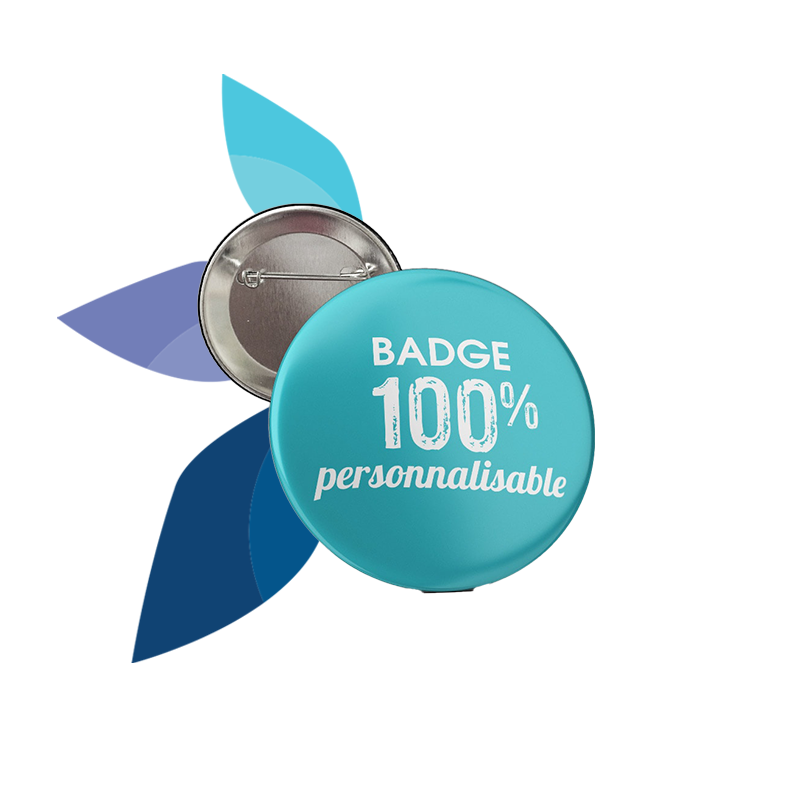 Un badge épingle personnalisé à Lyon