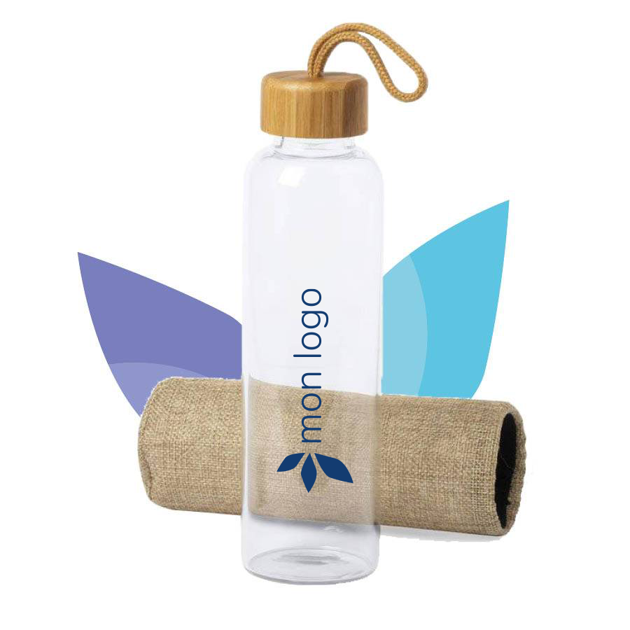 Jolie bouteille en verre personnalisable