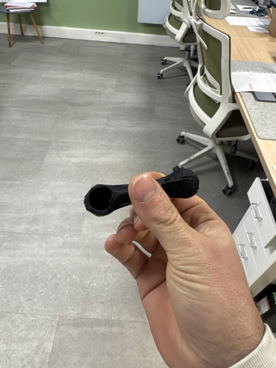 Impression 3D pièce automobile à Lyon : Levier actionneur SensoDrive renforcé Citroën Peugeot (ABS / fibre de carbone)