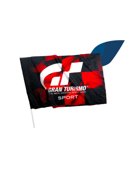 drapeau de supporter personnalisable logo entreprise