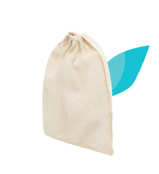 Sac à vrac en coton personnalisable, filet à légumes écologique à Lyon et réutilisable