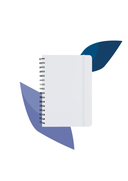 Carnet à anneaux personnalisable et recyclé-rouge