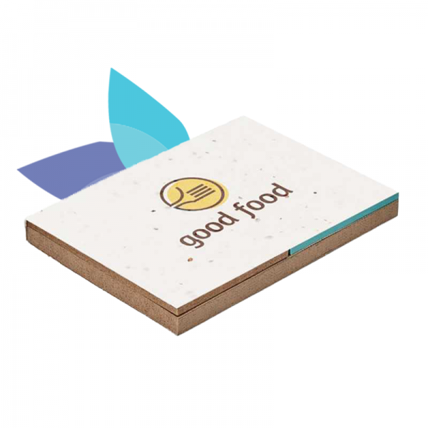 Post-it avec graines personnalisables avec logo à Lyon
