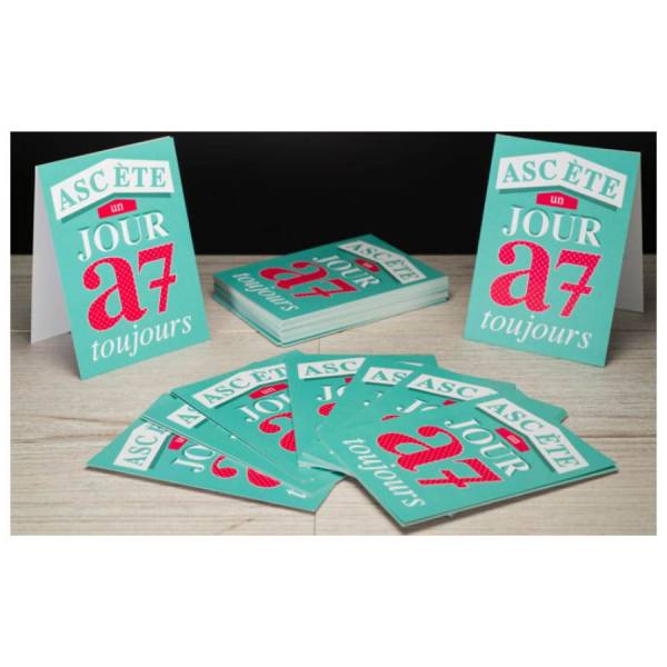 Flyers avec motif 3D vernis sur Lyon