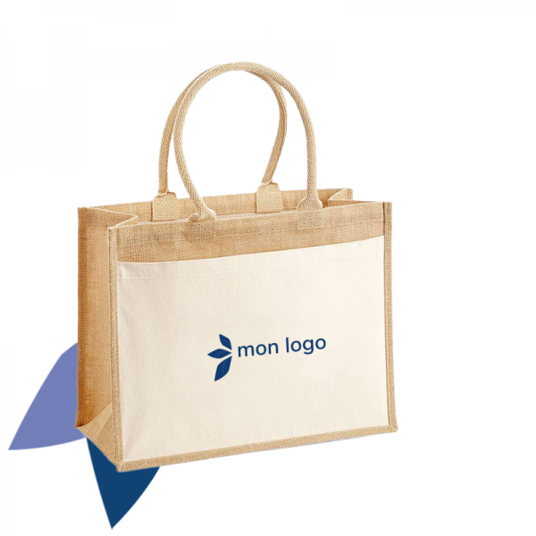 Sac en toile de jute personnalisable avec logo à Lyon, Marseille et Genève