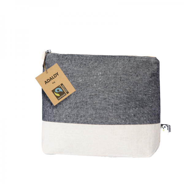 Trousse de toilette 100% coton et certifiée Fairtrade personnalisée à Lyon, Paris et Marseille